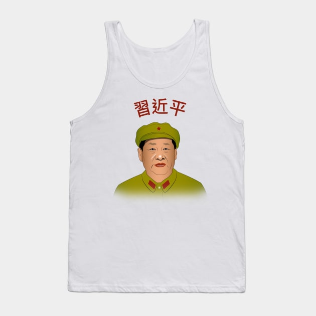 Xi Jinping t shirt Tank Top by Elcaiman7